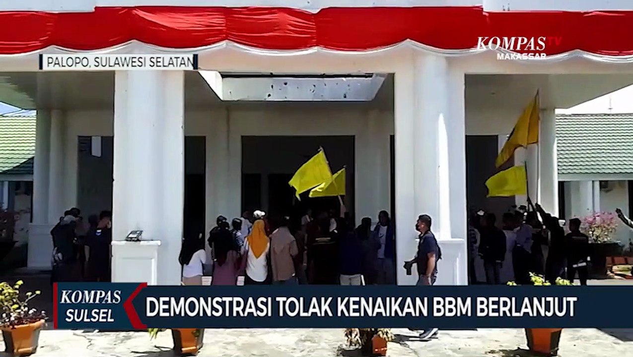 Unjuk Rasa Mahasiswa Palopo Tolak Kenaikan Harga BBM