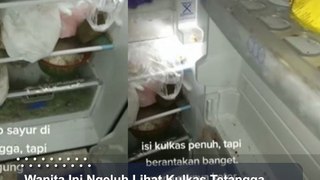 Viral Video Wanita Ngeluh Lihat Kulkas Tetangga Tempatnya Titip Sayur, Warganet Beli Sendiri Bu