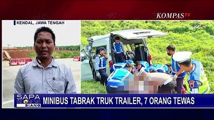 Download Video: Kecelakaan Maut Minibus Tabrak Truk Trailer di Tol Batang-Semarang, 7 Orang Tewas!