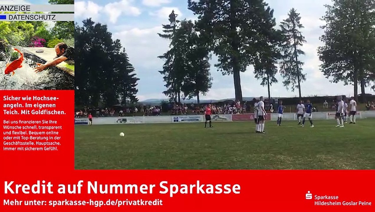 Freistoß von Volki Jan Giffey zum Tor des Tages gegen Lamspringe