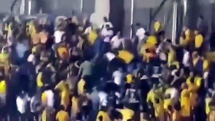 Ankaragücü tribününde Beşiktaşlı taraftara öldüresiye dayak