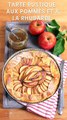 CUISINE ACTUELLE - Tarte rustique aux pommes et à la rhubarbe