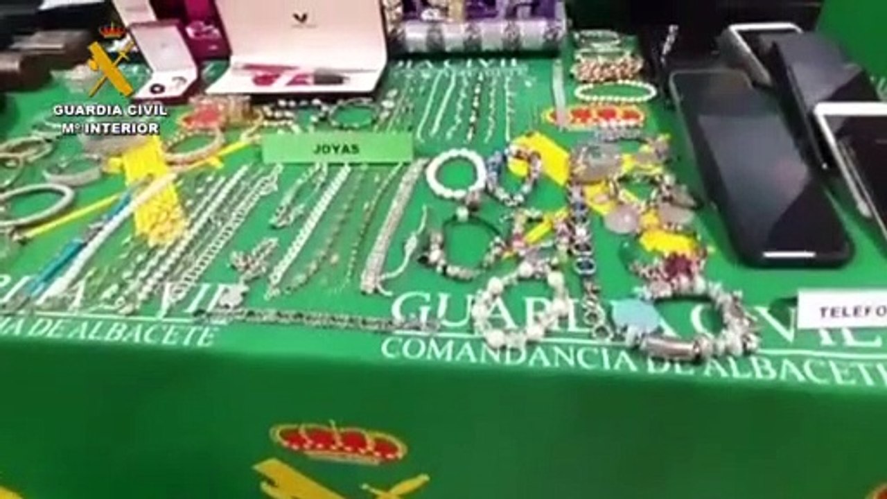 La Guardia Civil de Albacete desarticula un grupo criminal especializado en robos en viviendas habitadas