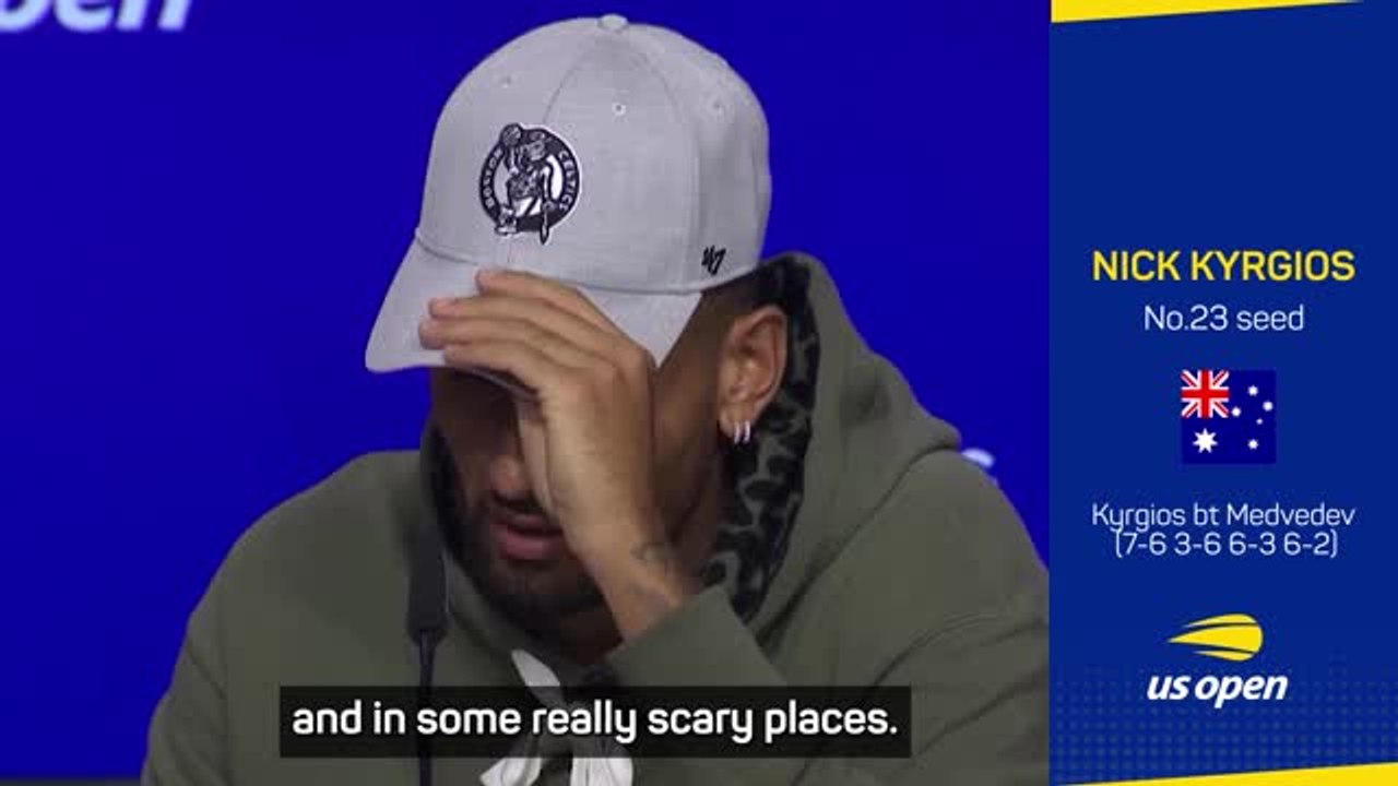 Emotional Kyrgios opens up on mental anguish after Medvedev stunner