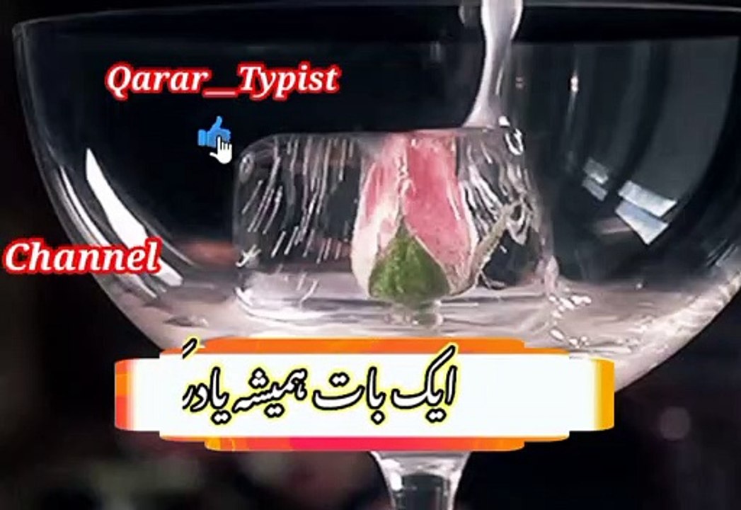 Aik baat hameesha yaad raakana | ایک بات ہمیشہ یادرکھنا | qarar__typist