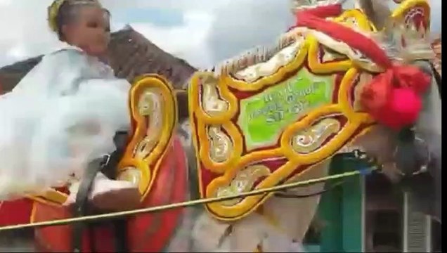 The dancing horse,traditional art from sumedang, west java