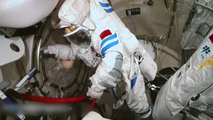 Watch China's Shenzhou-14 crew begin first spacewalk
