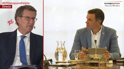 Feijóo considera "inadmisible" el presunto "chantaje" del Gobierno al CGPJ