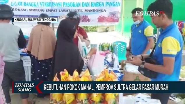 Pasar Murah Digelar Pemprov Sulawesi Tenggara karena Kebutuhan Pokok Mahal