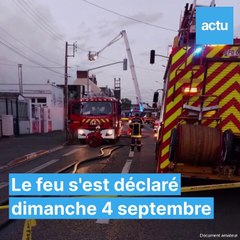 Feu au garage Point S du Mans