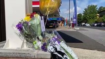 Floral tributes to motorcyclist killed in collision with car near Sheffield petrol station