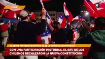 Con una participación histórica, el 62% de los chilenos rechazaron la nueva Constitución