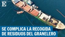 Se complica la recogida de vertidos del granelero semihundido en Gibraltar