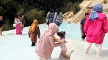 Göksu travertenleri Giresun'un Pamukkale'si oldu
