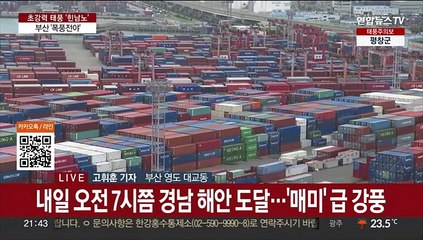 점점 거세지는 바람과 파도…폭풍전야 부산