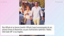 Jennifer Lopez et Ben Affleck assortis : Leur journée au parc d'attractions avec Max et Emme a bien failli virer au drame...