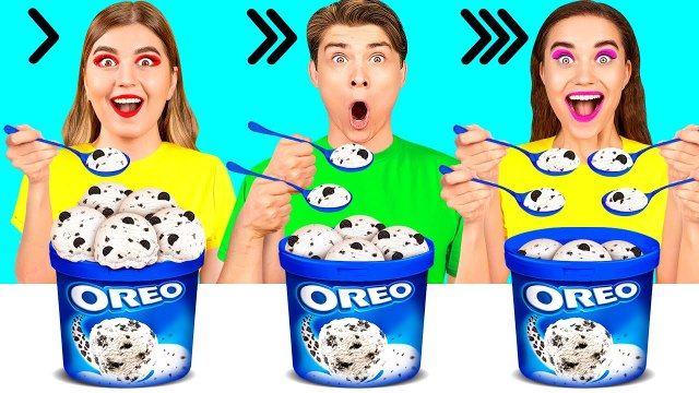 FAST, MEDIUM OR SLOW FOOD CHALLENGE Try To Eat In 1 Second! Fastest Speed Eating By DaRaDa