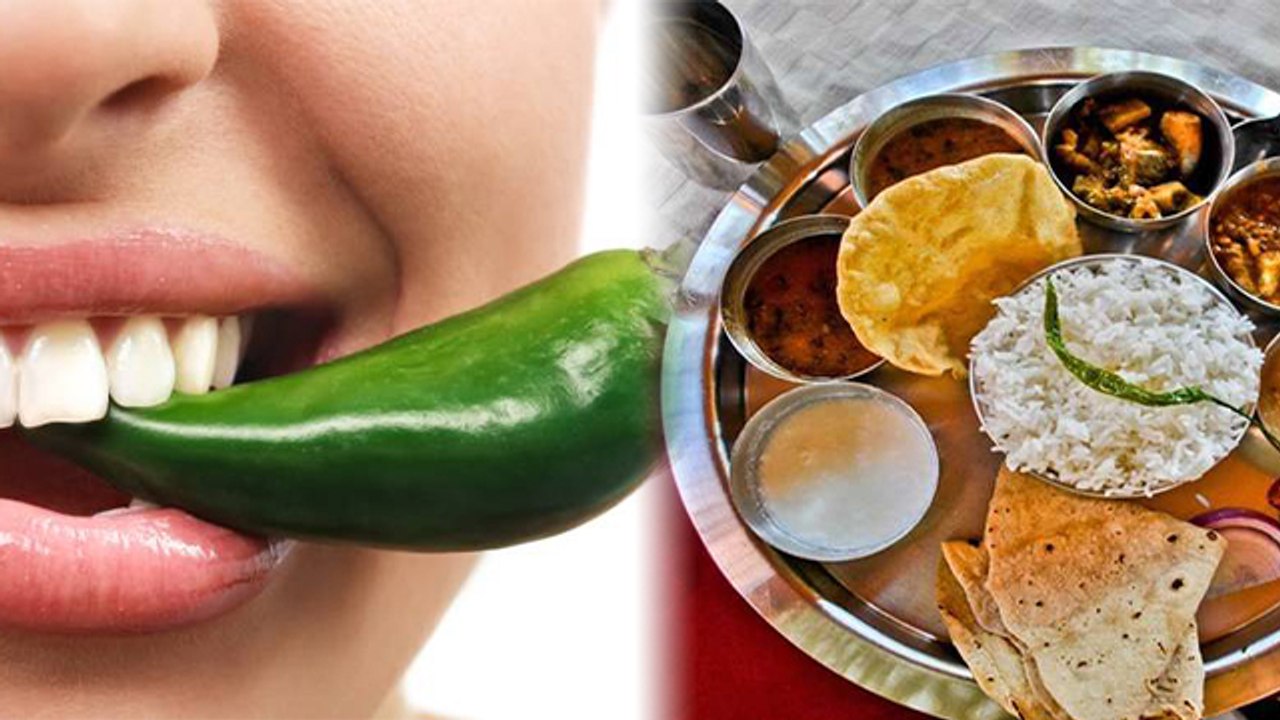 Bhojan ke sath Hari Mirch Khane se Kya hota hai Bhojan Ke sath Hari