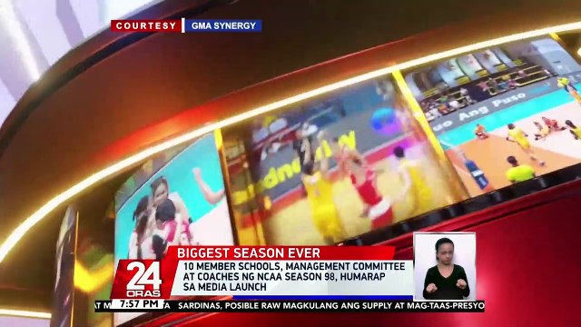 Mga performance at pasabog sa opening ceremony ng NCAA Season 98 sa Araneta Coliseum, dapat abangan | 24 Oras