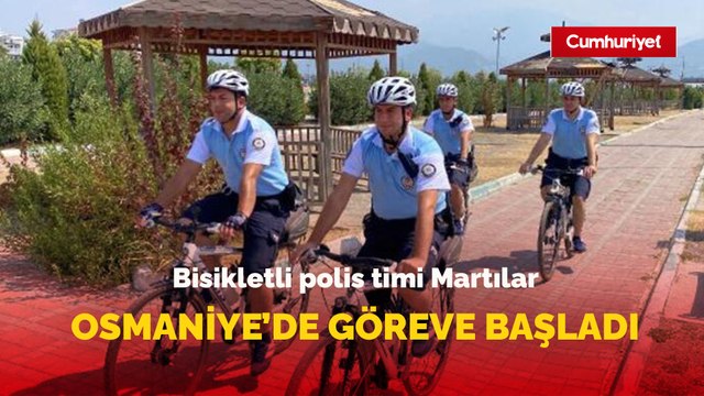 Bisikletli polis timi Martılar Osmaniye’de göreve başladı