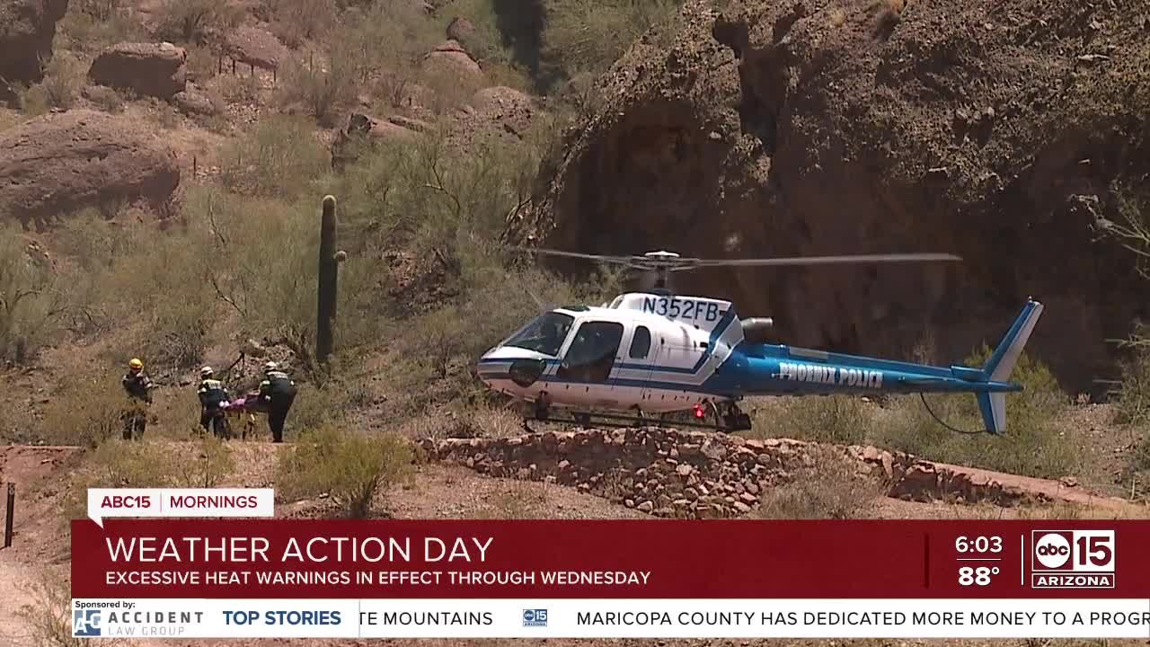 Phoenix hikings trails to be closed because of Excessive Heat Warning Monday
