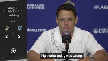'My instinct was wrong' - Chicharito on Panenka fail