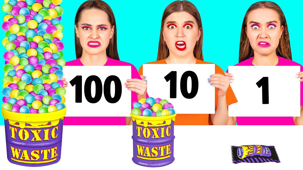 Real Food vs Chocolate Food Challenge #4   Funny Pranks by DaRaDa Challenge