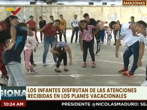 Continúa el plan vacacional de escuelas abiertas para la recreación de los niños amazonenses