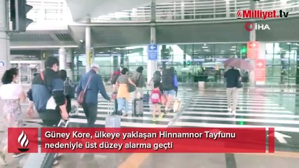 Güney Kore'de Hinnamnor Tayfunu alarmı