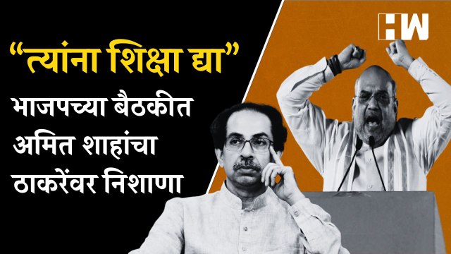 “त्यांना शिक्षा द्या ; भाजपच्या बैठकीत अमित शाहांचा उद्धव ठाकरेंवर निशाणा| Amit Shah| BJP Shivsena