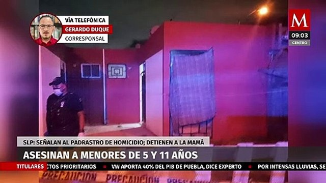 Dos menores de edad fueron asesinados presuntamente por su padrastro