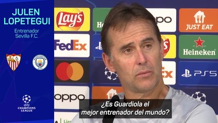 Lopetegui: "Para mí, Guardiola es el mejor entrenador del mundo"