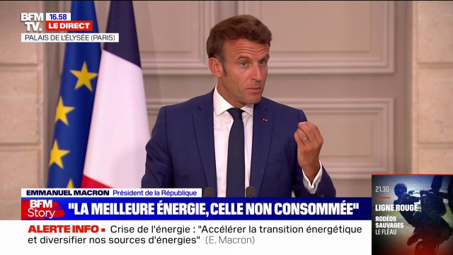 Emmanuel Macron: L'Allemagne a besoin de notre gaz et nous, nous avons besoin de l'électricité produite dans le reste de l'Europe