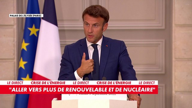 Emmanuel Macron : «La chose la plus efficace, c'est de baisser un peu la clim', et d'essayer de se caler sur une référence de chauffage autour de 19 degrés»