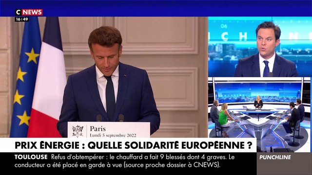 Crise de l'énergie - Emmanuel Macron: Nous sommes en guerre et il faut produire plus vite de l'électricité. Nous avons besoin de la solidarité européenne