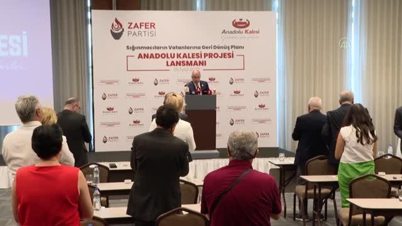 Ümit Özdağ "Anadolu Kalesi Projesi"nin tanıtım toplantısında konuştu