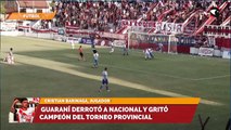 Guaraní derrotó a Nacional y gritó campeón del Torneo Provincial