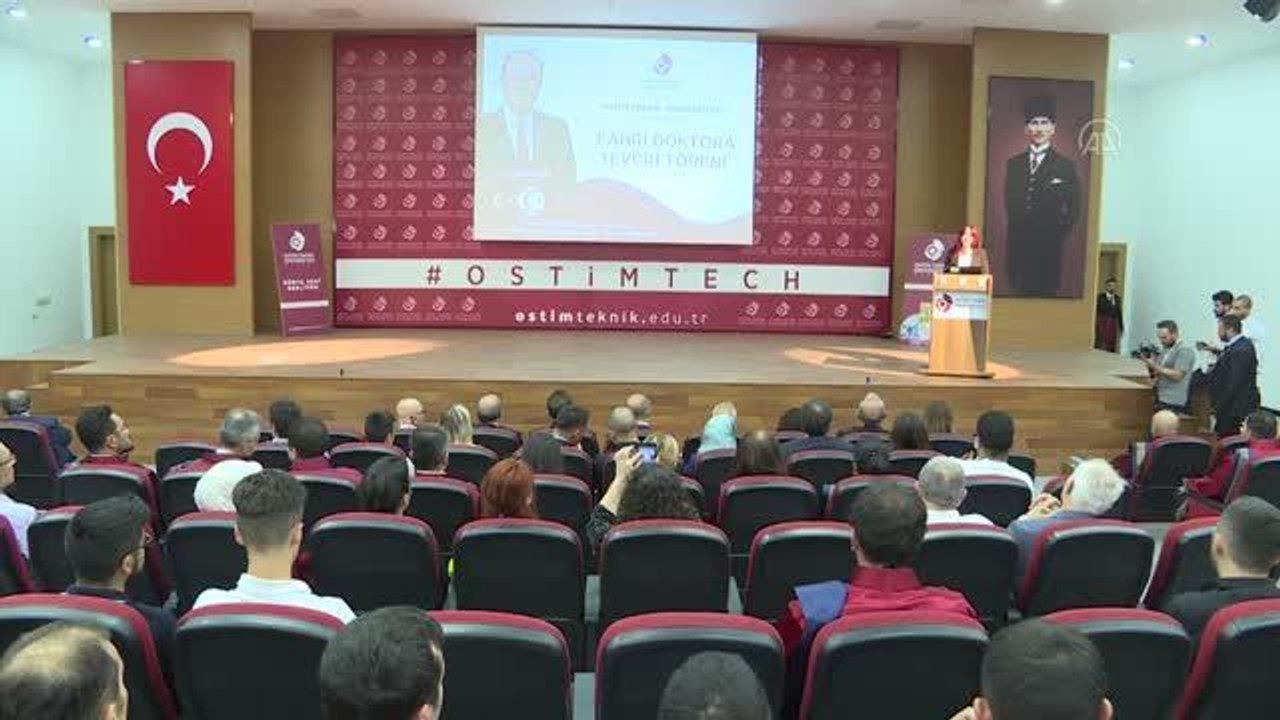 OSTİM Teknik Üniversitesinden, KKTC Cumhurbaşkanı Tatar'a "fahri doktora" unvanı