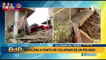 Arriesgan su vida todos los días: vecinos deben usar una escalera a punto de colapsar en VMT