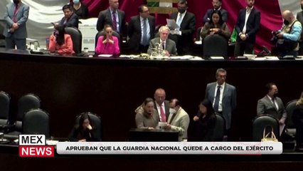 APRUEBAN QUE LA GUARDIA NACIONAL QUEDE A CARGO DEL EJÉRCITO