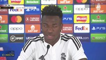 Rueda de prensa de Vinicius en la previa del debut de Champions League contra el Celtic