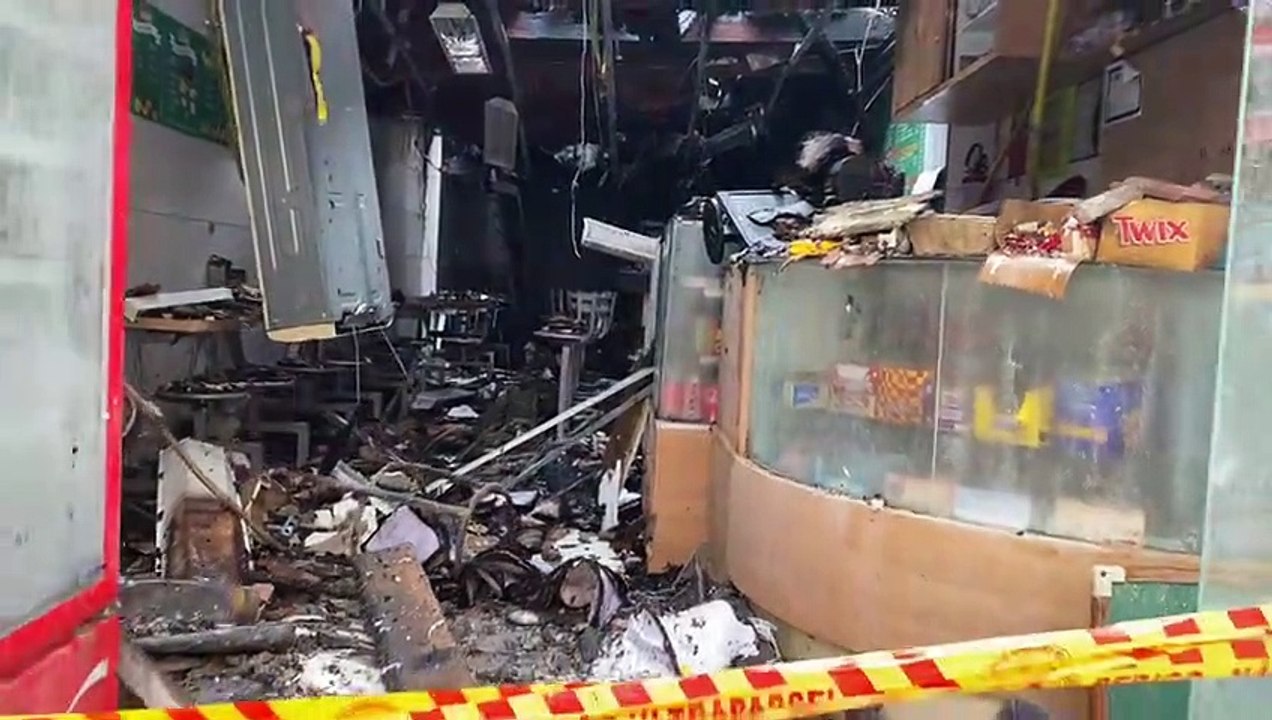 Incêndio em prédio no Centro de Florianópolis