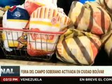 Feria de Campo Soberano distribuye más de 40 toneladas de alimentos en el estado Bolívar
