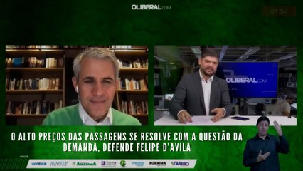 O alto preços das passagens se resolve com a questão da demanda, defende Felipe D’Avila