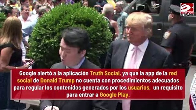 Google Play rechaza la app de Donald Trump, la red Truth Social