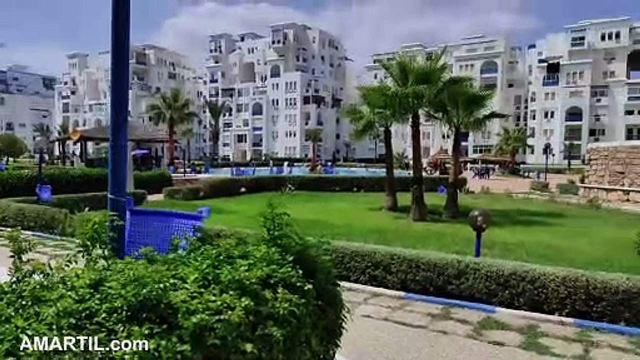 شقة مفروشة للكراء اليومي في سيتي جاغدان مرتيل Location Appartement louer City jardin Martil piscine