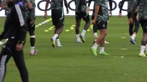 Real Madrid UCL training ahead of Celtic