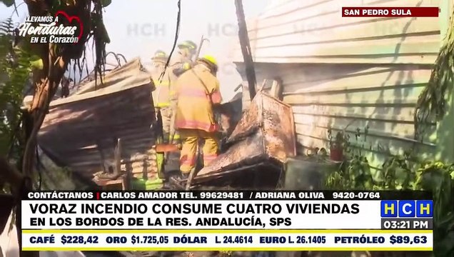 #HCHSanPedroSula | ¡Lastimoso! Incendio reduce a cenizas tres casas en Bordos de col. Andalucía