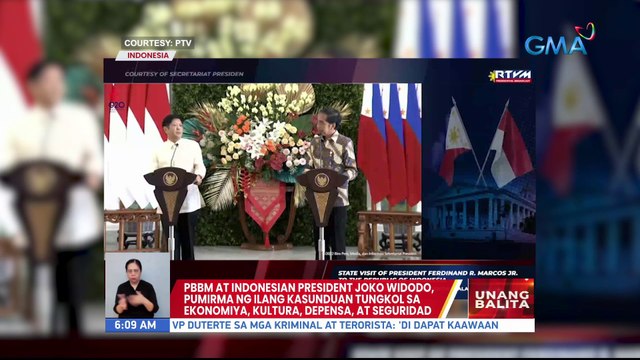 PBBM at Indonesian Pres. Joko Widodo, pumirma ng ilang kasunduan tungkol sa ekonomiya, kultura, depensa, at seguridad | UB