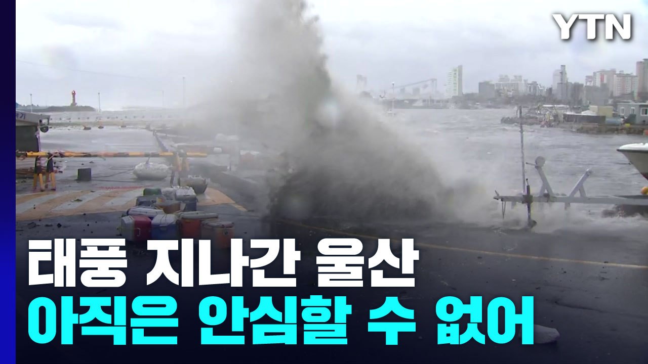 태풍 지나간 울산...1명 실종·정전 피해 등 속출 / YTN